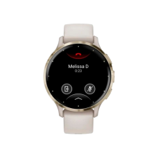 Garmin Venu 3S Soft Gold S. Steel Bezel with Ivory Case and S. Band (010-02785-04)